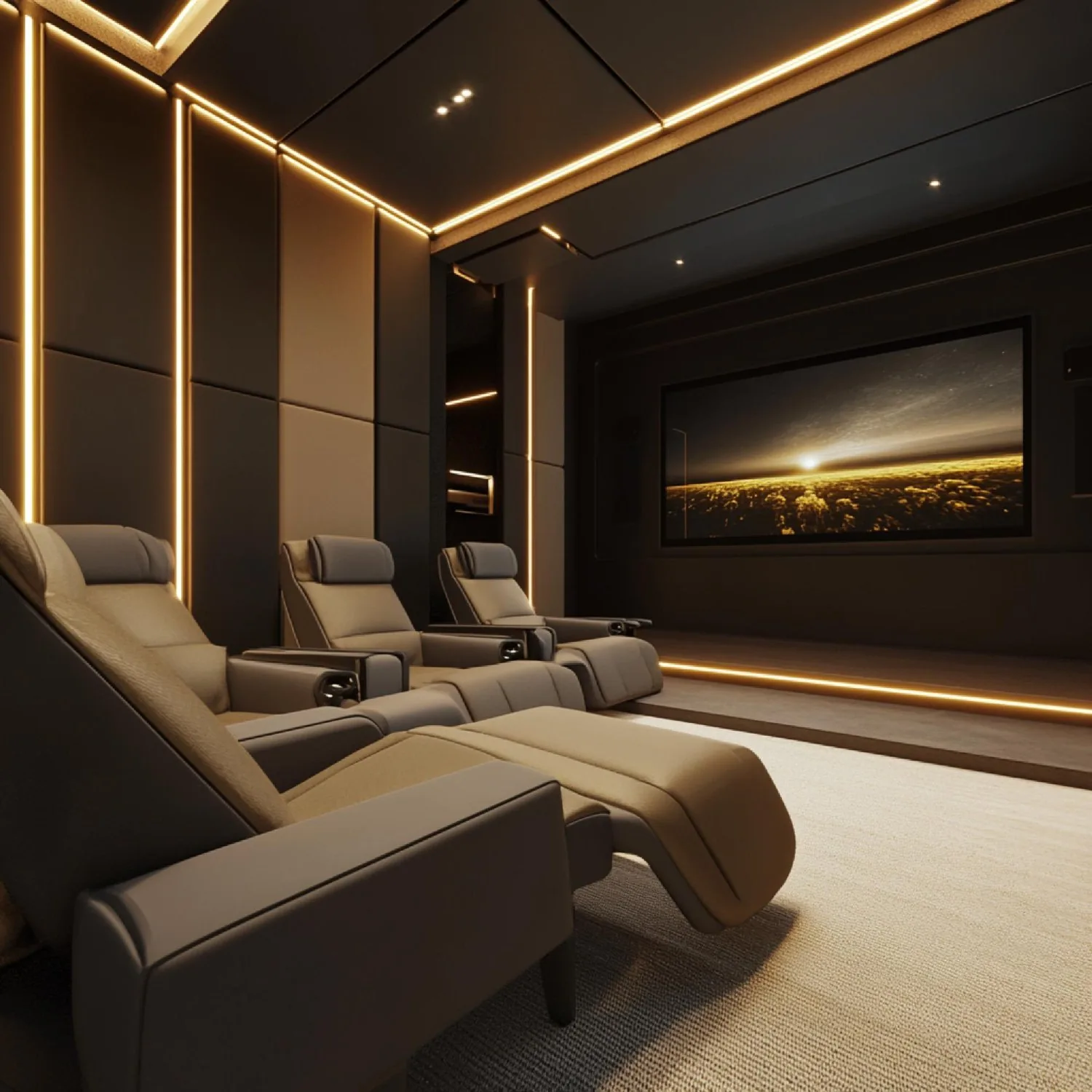 Projection detail in a darkened cinema